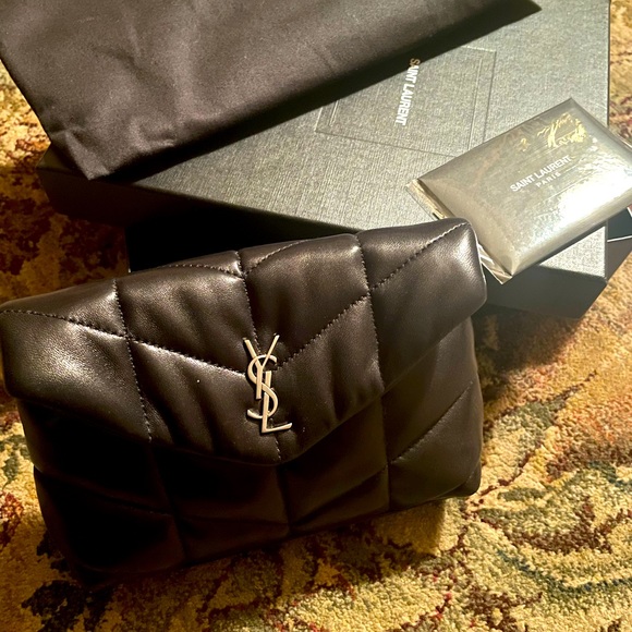 YSL Loulou Puffer Clutch/ Pouch Brand New - Picture 2 of 9